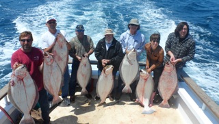 Fishing Halibut on the Sea Jay Channel Islands Sportfishing