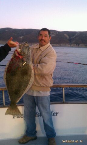 Pacific Islander Halibut fishing Channel Islands